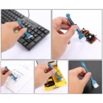 18pcs Mini Multipurpose Window Groove Keyboard Dust Track  Cleaning Brush - Image 5
