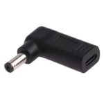 USB-C / Type-C Female to 5.5 x 2.1mm Male Plug Elbow Adapter Connector