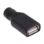 USB Female to 5.5 x 2.1mm Female Plug Adapter Connector - Image 2