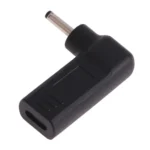 USB-C / Type-C Female to 3.0 x 1.1mm Male Plug Elbow Adapter Connector - Image 3
