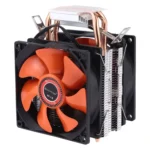 CoolAge AMD CPU Heatsink Hydraulic Bearing Cooling Fan Double Cooling Fan 3 Pin for Intel LGA775 115X AM2 AM3 AM4 FM1 FM2 1366 - Image 2