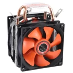 CoolAge AMD CPU Heatsink Hydraulic Bearing Cooling Fan Double Cooling Fan 3 Pin for Intel LGA775 115X AM2 AM3 AM4 FM1 FM2 1366 - Image 4