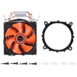 CoolAge AMD CPU Heatsink Hydraulic Bearing Cooling Fan Double Cooling Fan 3 Pin for Intel LGA775 115X AM2 AM3 AM4 FM1 FM2 1366 - Image 7