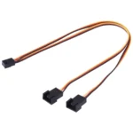 1 to 2 3 Pin Computer Components Chassis Fan Cable, Length: 30cm - Image 2
