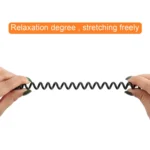 1m USB-A Male to USB-A Female Spring Coiled Cable - Image 4