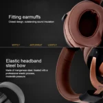 ISK MDH8500 Fully Enclosed Dynamic Stereo Monitor Wired Headset Noise Canceling Studio Headphone - Image 9