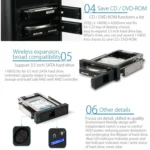 ORICO 1106SS CD-ROM Space HDD Mobile Rack Internal 3.5 inch HDD Convertor Enclosure - Image 8