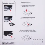 Universal 9 / 9.5mm SATA3 Hard Disk Drive HDD Caddy Adapter Bay Bracket for Notebook - Image 8