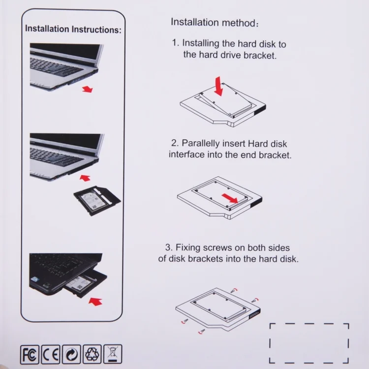 PC0556B_7.webp Universal 9 / 9.5mm SATA3 Hard Disk Drive HDD Caddy Adapter Bay Bracket for Notebook - Image 8