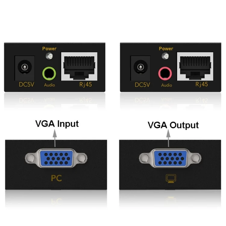 PC0583_B3.webp VGA & Audio Extender 1920x1440 HD 100m Cat5e / 6-568B Network Cable Sender Receiver Adapter - Image 4