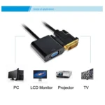DVI-D 24+1 Pin Man to VGA 15 Pin HDTV Adapter Converter - Image 4