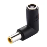 DC 7909 Male  to DC 7909 Female Connector Power Adapter for Lenovo ThinkPad IBM Laptop Notebook, 90 Degree Right Angle Elbow - Image 2