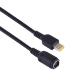 7.9x5.5mm Female to Lenovo Small Square Male Power Adapter Cable for Lenovo Laptop Notebook, Length: About 10cm - Image 3