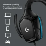 Logitech G431 Dolby 7.1 Surround Sound Stereo Folding Noise Reduction Competition Gaming Headset - Image 9