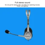 Logitech H110 Dual 3.5mm Audio Plugs Stereo Headset - Image 5