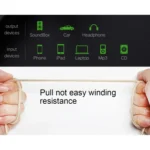 AV01 3.5mm Male to Male Elbow Audio Cable, Length: 3m - Image 2