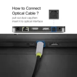 1m OD5.0mm Toslink Male to Male Digital Optical Audio Cable - Image 5