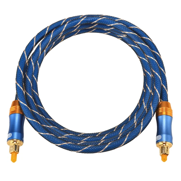 PC0742_2.webp EMK LSYJ-A 1.5m OD6.0mm Gold Plated Metal Head Toslink Male to Male Digital Optical Audio Cable - Image 3