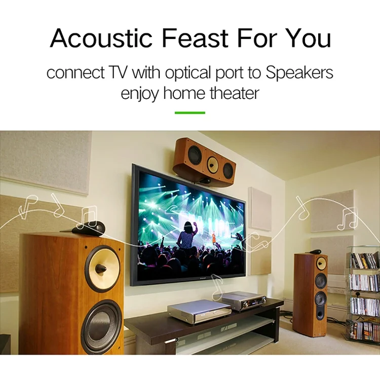 PC0742_6.webp EMK LSYJ-A 1.5m OD6.0mm Gold Plated Metal Head Toslink Male to Male Digital Optical Audio Cable - Image 7