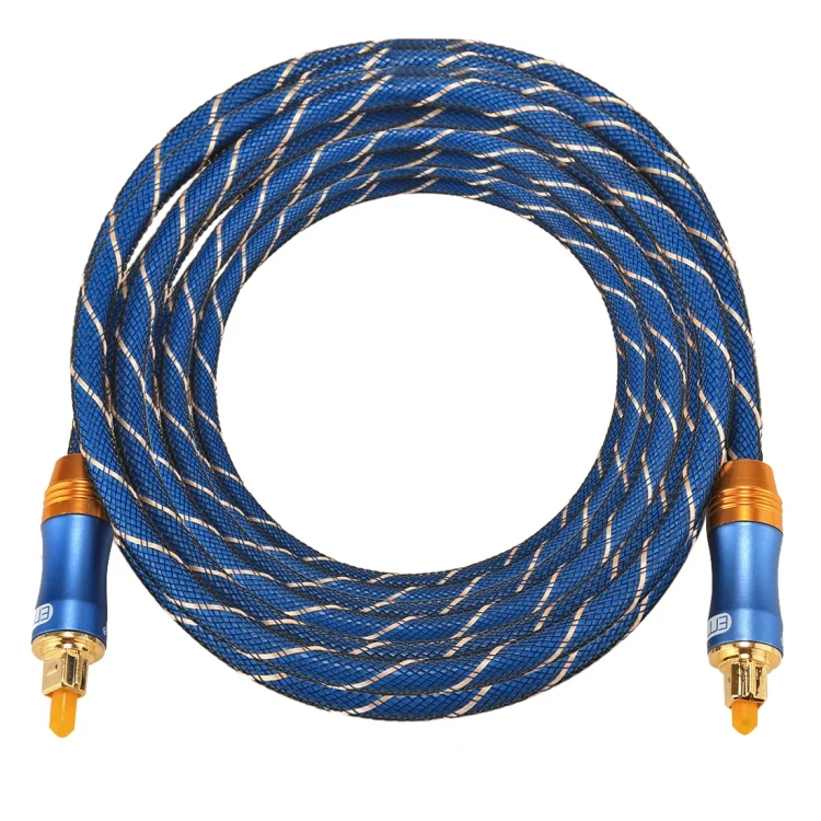 PC0745_2.webp EMK LSYJ-A 5m OD6.0mm Gold Plated Metal Head Toslink Male to Male Digital Optical Audio Cable - Image 3