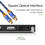 EMK LSYJ-A 30m OD6.0mm Gold Plated Metal Head Toslink Male to Male Digital Optical Audio Cable - Image 4