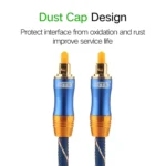 EMK LSYJ-A 30m OD6.0mm Gold Plated Metal Head Toslink Male to Male Digital Optical Audio Cable - Image 5