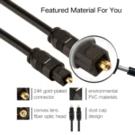 EMK 25m OD4.0mm Toslink Male to Male Digital Optical Audio Cable - Image 4