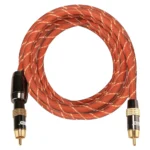 EMK TZ/A 3m OD8.0mm Gold Plated Metal Head RCA to RCA Plug Digital Coaxial Interconnect Cable Audio / Video RCA Cable - Image 3