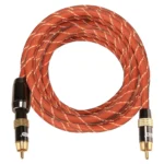 EMK TZ/A 5m OD8.0mm Gold Plated Metal Head RCA to RCA Plug Digital Coaxial Interconnect Cable Audio / Video RCA Cable - Image 3