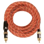 EMK TZ/A 8m OD8.0mm Gold Plated Metal Head RCA to RCA Plug Digital Coaxial Interconnect Cable Audio / Video RCA Cable - Image 3