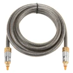 EMK YL-A 2m OD8.0mm Gold Plated Metal Head Toslink Male to Male Digital Optical Audio Cable - Image 3