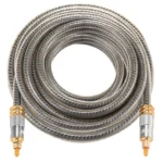 EMK YL-A 8m OD8.0mm Gold Plated Metal Head Toslink Male to Male Digital Optical Audio Cable - Image 3