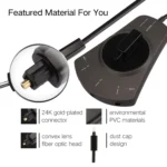 EMK 3 input 1 output Digital Optical Audio Switcher with Toslink Selector Switch for MD / DVD / VCR / CD Player - Image 4