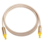 EMK 1.5m OD4.0mm Gold Plated Metal Head Woven Line Toslink Male to Male Digital Optical Audio Cable - Image 3