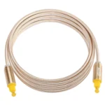 EMK 2m OD4.0mm Gold Plated Metal Head Woven Line Toslink Male to Male Digital Optical Audio Cable - Image 3