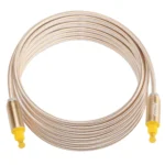 EMK 5m OD4.0mm Gold Plated Metal Head Woven Line Toslink Male to Male Digital Optical Audio Cable - Image 3