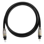 1m OD6.0mm Nickel Plated Metal Head Toslink Male to Male Digital Optical Audio Cable - Image 3