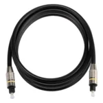 1.5m OD6.0mm Nickel Plated Metal Head Toslink Male to Male Digital Optical Audio Cable - Image 3