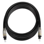 3m OD6.0mm Nickel Plated Metal Head Toslink Male to Male Digital Optical Audio Cable - Image 3