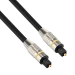 5m OD6.0mm Nickel Plated Metal Head Toslink Male to Male Digital Optical Audio Cable - Image 2
