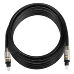 5m OD6.0mm Nickel Plated Metal Head Toslink Male to Male Digital Optical Audio Cable - Image 3