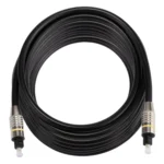 8m OD6.0mm Nickel Plated Metal Head Toslink Male to Male Digital Optical Audio Cable - Image 3