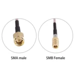 90cm SMA Male to SMB Female Adapter RG316 Cable - Image 4