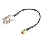 15cm UHF Female to SMA Male Adapter RG174 Cable - Image 2