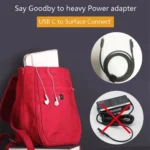 USB-C / Type-C to 6 Pin Magnetic Male Laptop Power Charging Cable for Microsoft Surface Pro 7 / 6 / 5 , Cable Length: about 1.5m - Image 8