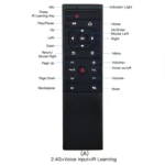 MT12 2.4G Air Mouse Remote Control with Fidelity Voice Input & IR Learning for PC & Android TV Box & Laptop & Projector - Image 6