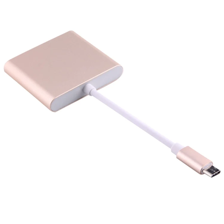 PC0849J_2.webp USB-C / Type-C 3.1 Male to USB-C / Type-C 3.1 Female & HDMI Female & USB 3.0 Female Adapter - Image 3
