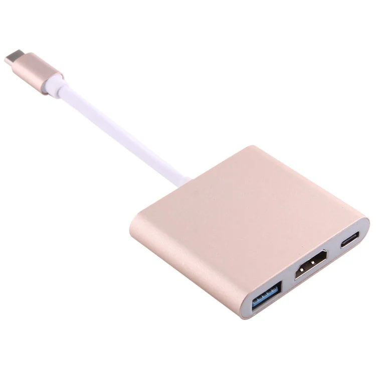 PC0849J_3.webp USB-C / Type-C 3.1 Male to USB-C / Type-C 3.1 Female & HDMI Female & USB 3.0 Female Adapter - Image 4