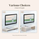 ORICO MSR-05-WD-BP 2-layer Wood Grain Computer Monitor Holder with Drawer, Size: 50 x 20 x 13.5cm - Image 11