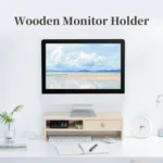 ORICO MSR-05-WD-BP 2-layer Wood Grain Computer Monitor Holder with Drawer, Size: 50 x 20 x 13.5cm - Image 5